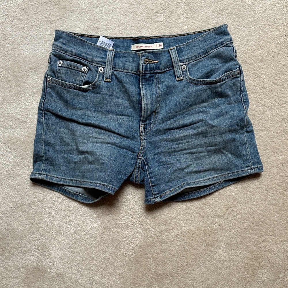 Levi’s blue jean shorts